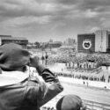 Un combatiente de Girón en el Primero de Mayo socialista
