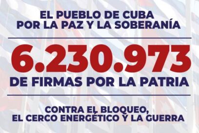 Para no olvidar Girón: 6 230 973 de firmas combatientes