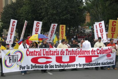 Sindicato se moviliza en Colombia contra programa de ultraderechista