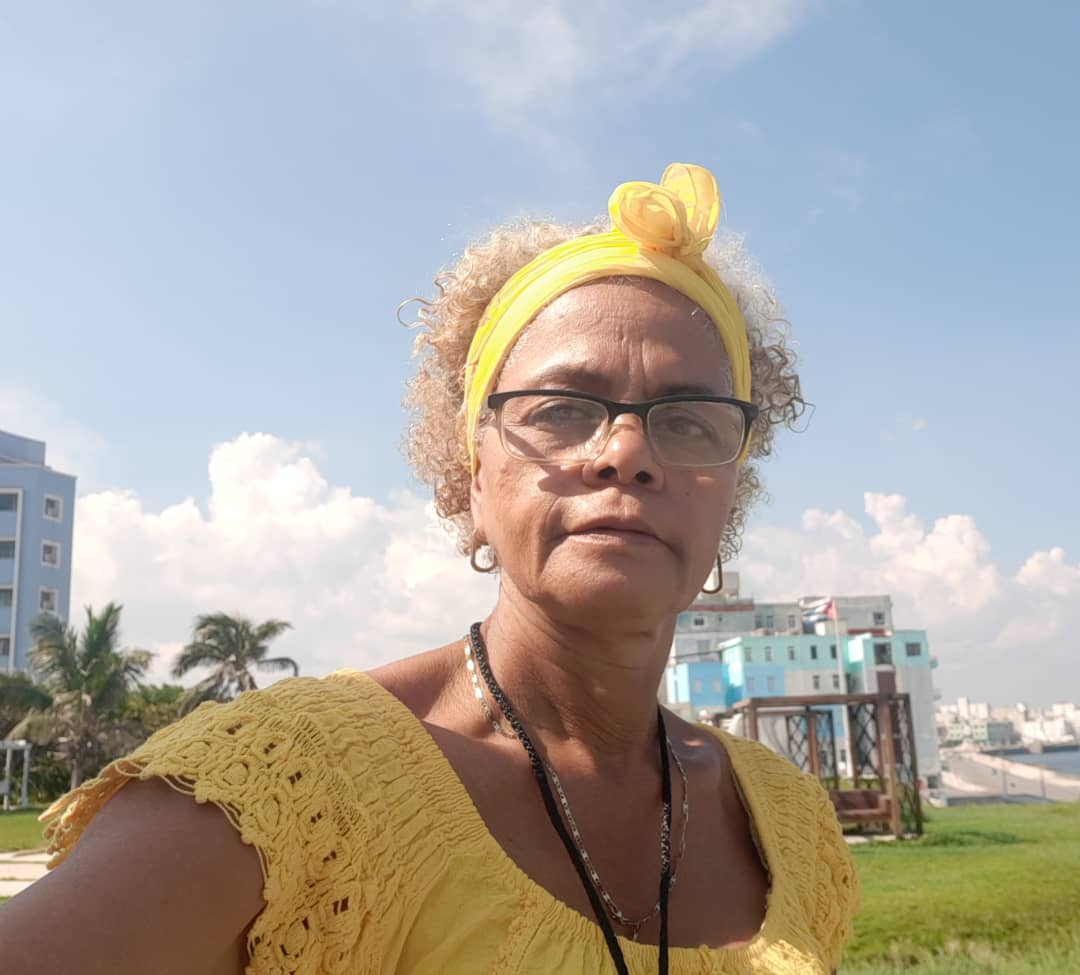 Elizabeth Mustelier Hardy, delegada al 22 Congreso de la CTC por el Sindicato de las Comunicaciones en Santiago de Cuba. (Foto Cortesía de la entrevistada)