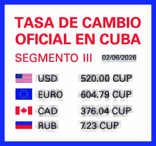 Tasa de cambio en Cuba