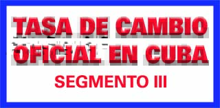 Tasa de cambio en Cuba