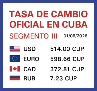 Tasa de cambio en Cuba