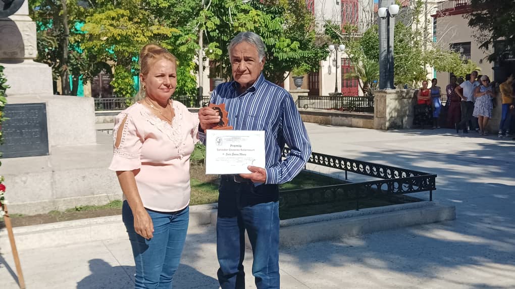 En el acto por el día del Jurista, Jesús mereció el premio por la obra de la vida. (Foto: De la Autora)