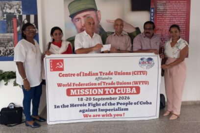 Sindicato de la India reafirma su apoyo a Cuba