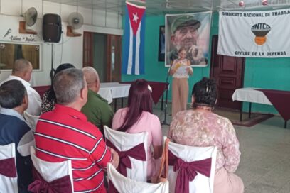 Conmemoran en Sancti Spíritus aniversario 55 del Sindicato de Trabajadores Civiles de la Defensa