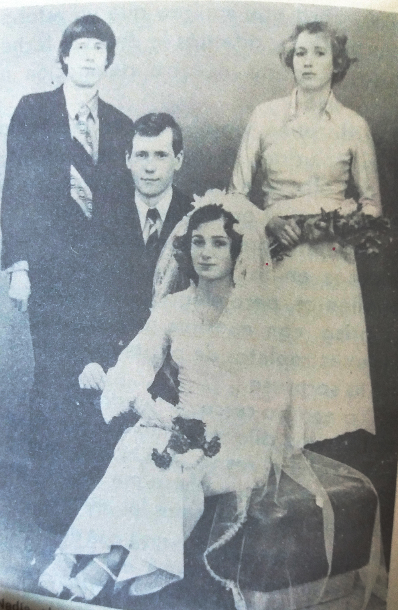 Foto que me envió Nadia el día de su boda, años después de nuestro encuentro.