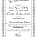 Galardonados en el Premio Nacional de la Crítica Martiana Cintio Vitier 2026