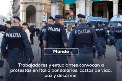 Protestas estudiantiles y laborales movilizan ciudades italianas